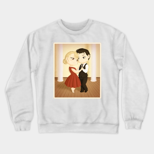 Dancing together - Chibi Royai Crewneck Sweatshirt by SilveryDreams